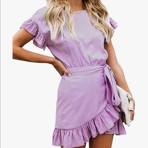 Purple Wrap Dress
